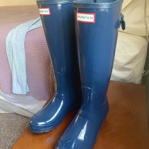 Hunter Rainboots - Tall Gloss, Navy